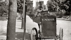 Black and white past old USA mail Amin Peyrovi