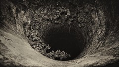 Black and white Plants monochrome cityscapes tunnels James 