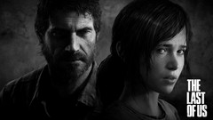 Black and white playstation 3 the last of us Ellie Joel sony 