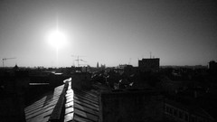 Black and white Poland cities Polish lublin