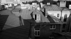 Black and white Poland cities Polish lublin