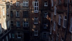 Black and white Poland cities Polish lublin