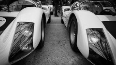 Black and white Porsche