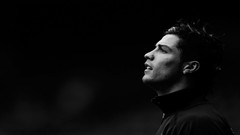 Black and white Portugal Athletes soccer cristiano ronaldo 