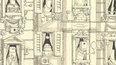 Black and white Robots monochrome Apartments buildings drawings 