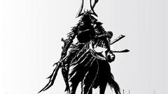 Black and white samurai