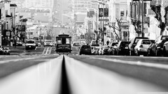 Black and white San Francisco cityscapes