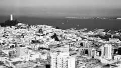Black and white San Francisco cityscapes