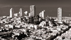 Black and white San Francisco cityscapes