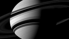 Black and white Saturn rings monochrome NASA planets shadows 
