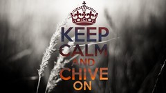 Black and white selective coloring Keep Calm and The Chive 