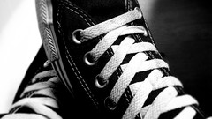 Black and white Shoes Converse
