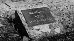 Black and white signs