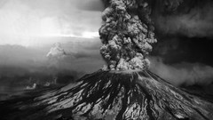 Black and white smoke Volcanoes