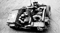 Black and white soldiers