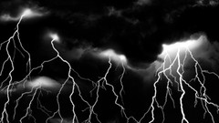 Black and white storm lighting