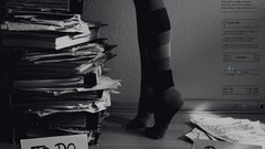 Black and white striped lingerie procrastinate