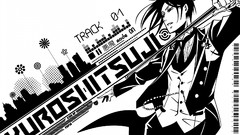 Black and white suit