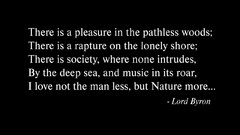 Black and white text