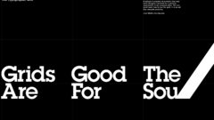 Black and white text