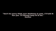 Black and white text