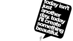 Black and white Typography