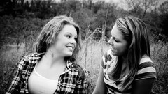 Black and white woman