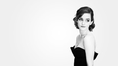 Black and white woman Actress emma watson
