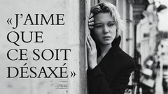 Black and white woman Actress jackets blondes lea seydoux