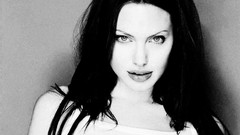 Black and white woman Angelina Jolie brunettes