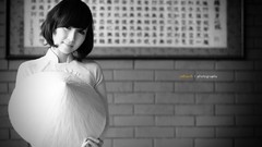 Black and white woman asians Viet Nam conical hats