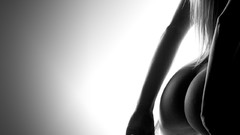 Black and white woman ass monochrome grayscale