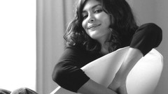 Black and white woman Audrey Tautou monochrome Actress smiling 