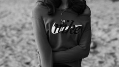 Black and white woman Bambi Celebrity models photo shoot Bambi 