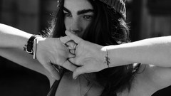 Black and white woman Bambi Celebrity models photo shoot Bambi 