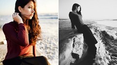 Black and white woman Beaches green eyes emily rudd