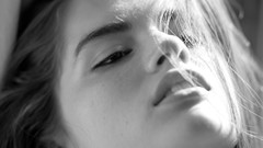 Black and white woman bedroom brunettes models photo shoot nude 