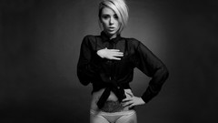 Black and white woman blondes tattoos alysha nett