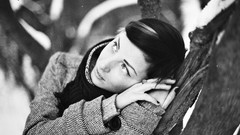 Black and white woman brunettes