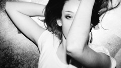 Black and white woman brunettes models