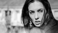 Black and white woman brunettes models Jima Gination