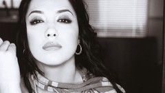 Black and white woman Celebrity Michelle Branch monochrome 