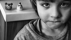 Black and white woman children angry birds