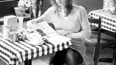 Black and white woman Coffee and Cigarettes Actress Renee French