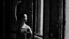 Black and white woman dance ballet ballerina