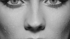 Black and white woman Diane Kruger monochrome