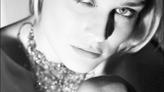 Black and white woman Diane Kruger monochrome