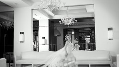 Black and white woman Diane Kruger wedding dresses