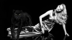 Black and white woman dress blondes panthers