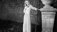 Black and white woman dress Celebrity Actress white dress kate 